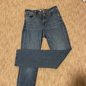 Madewell jeans size 24, high rise slim boy jean